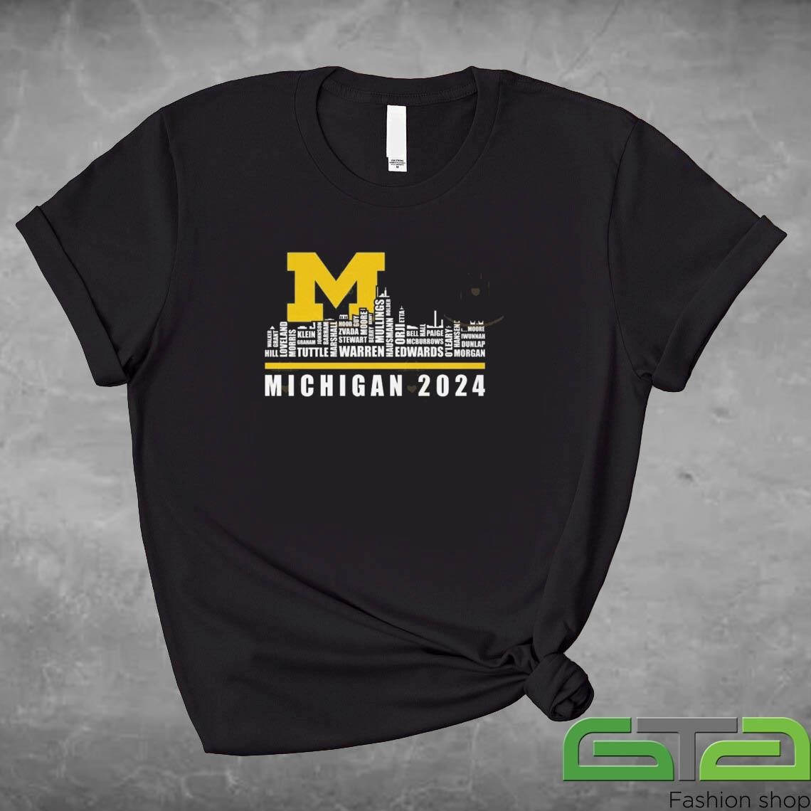 Michigan Wolverines Football City Skyline 2024 Shirt