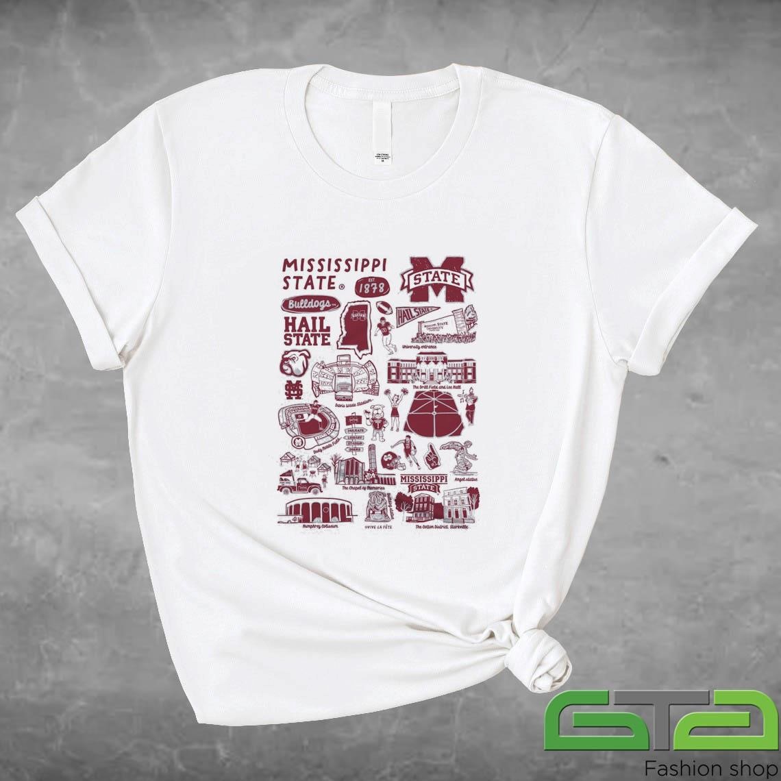 Mississippi State Bulldogs Vive La Fete Impressions Artwork Shirt