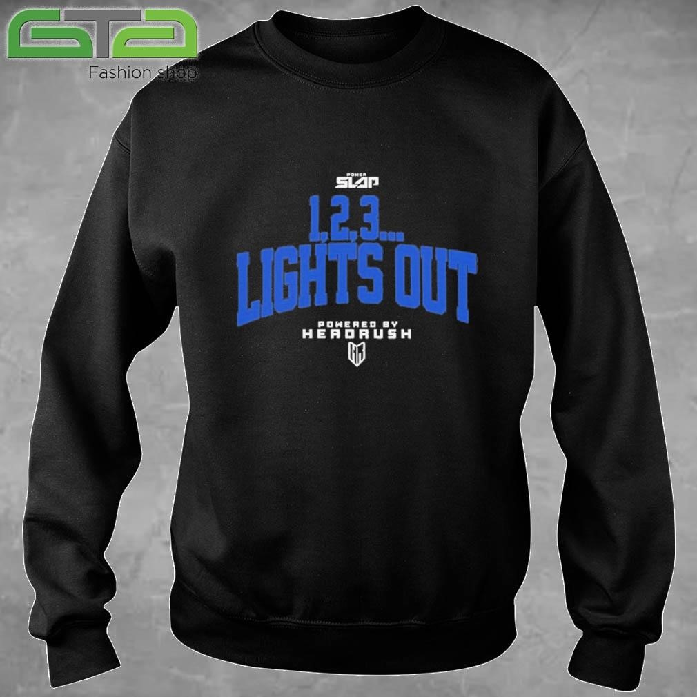 Official 1 2 3 Light Out Powered By Headrush T-shirt