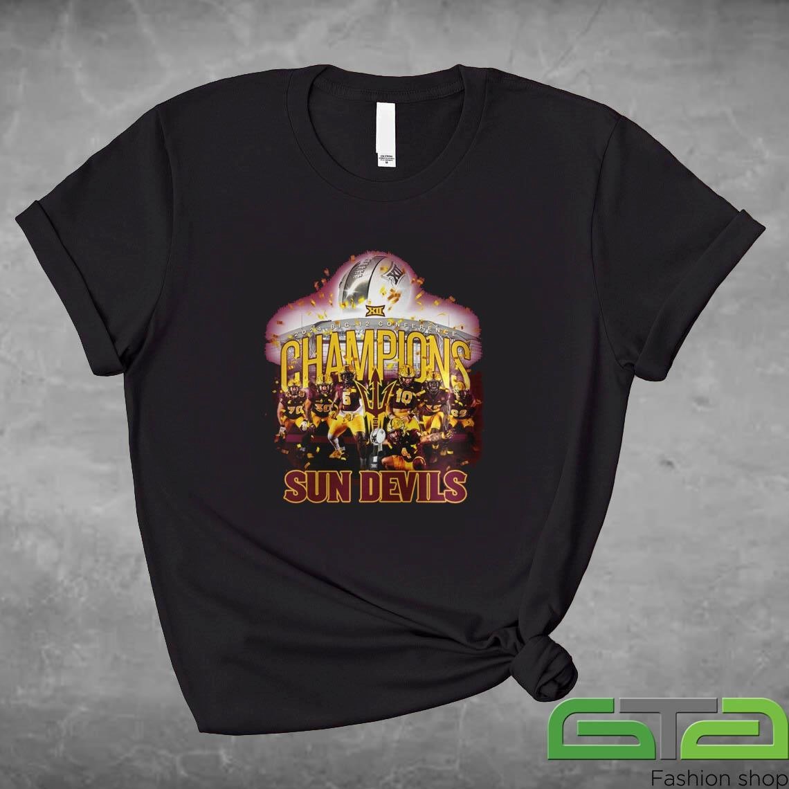 Official 2024 Arizona State Sun Devils Big 12 Champions Cup T-shirt