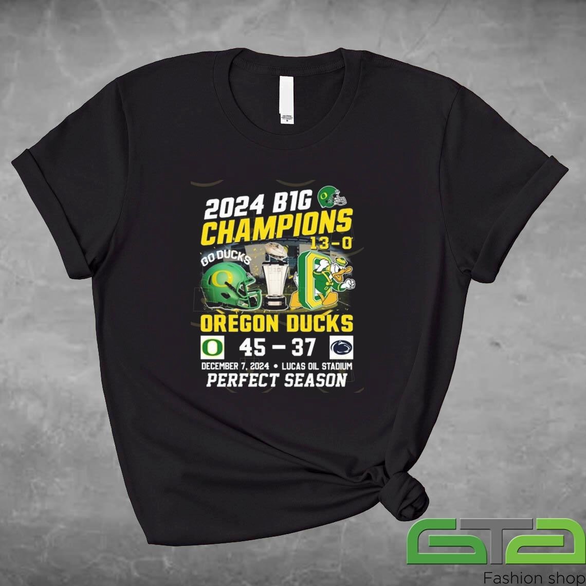 Official 2024 Big 10 Champion Oregon Ducks Perfect Season T-shirt