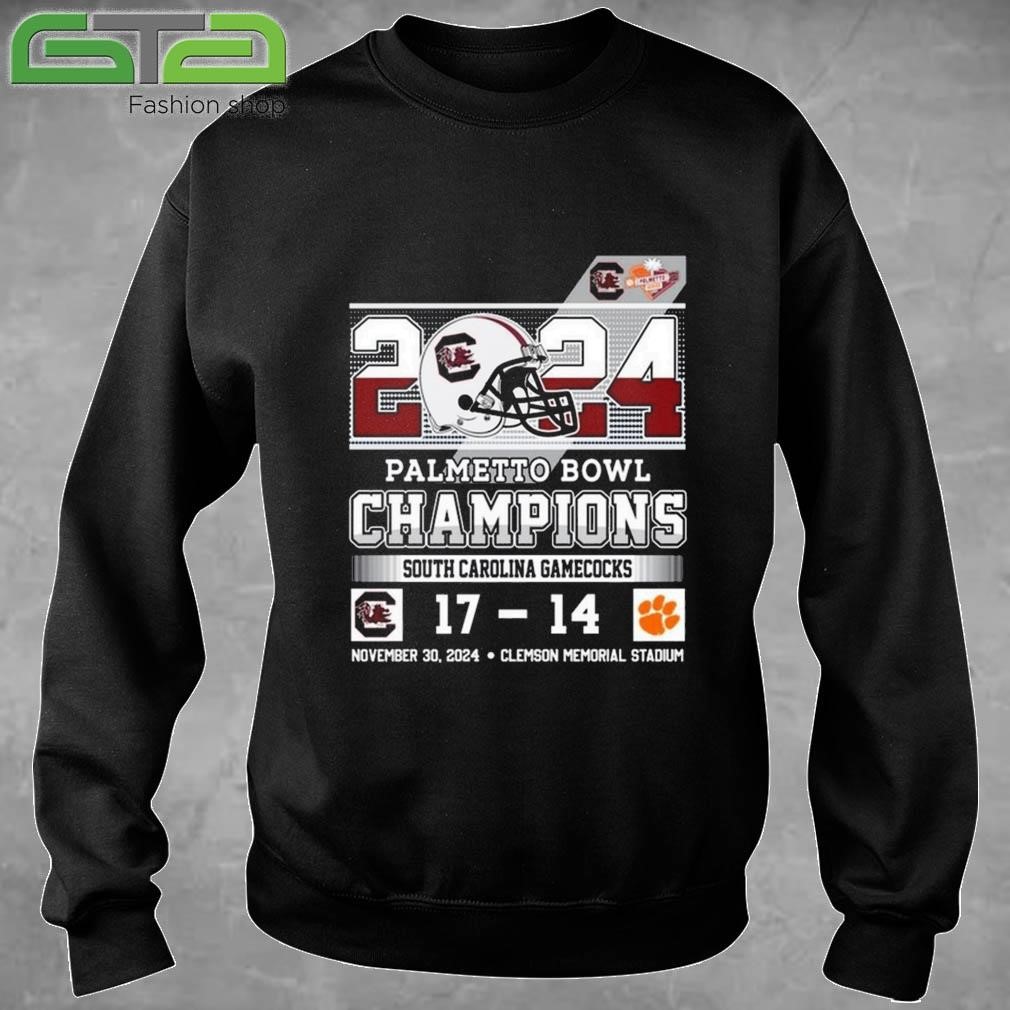 Official 2024 Palmetto Bowl Champions South Carolina Gamecocks 17 – 14 Clemson Tigers T-shirt