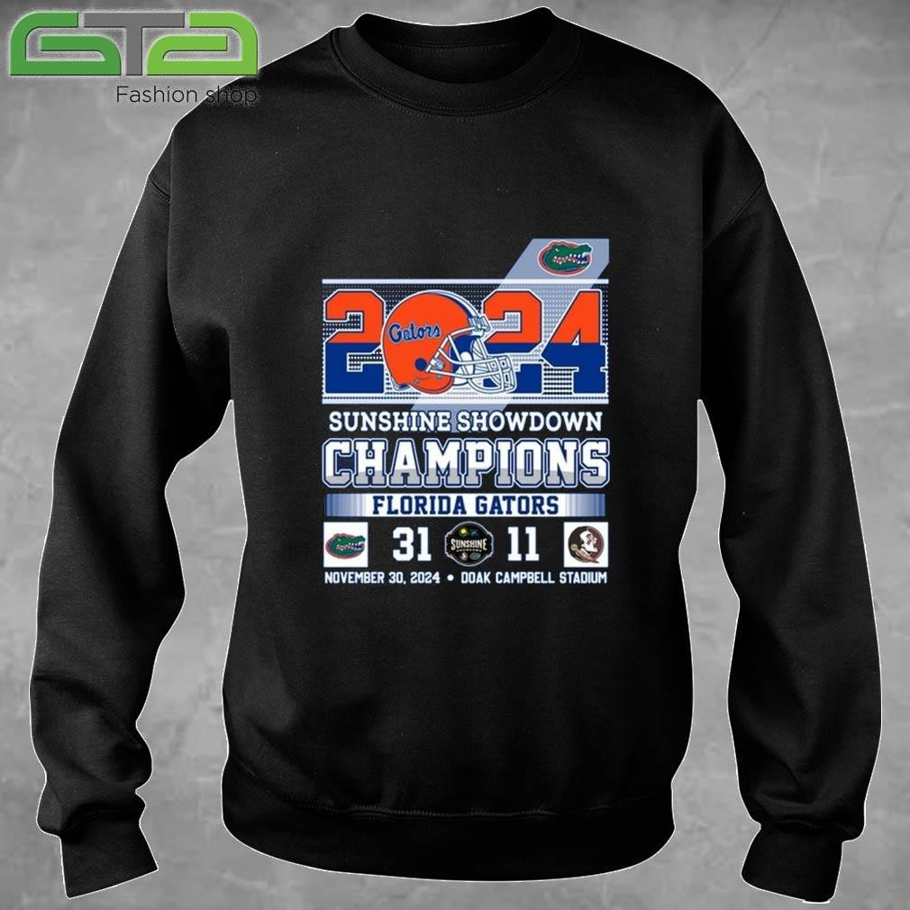 Official 2024 Sunshine Showdown Champions Florida Gators 31 – 11 Florida State Seminoles T-shirt