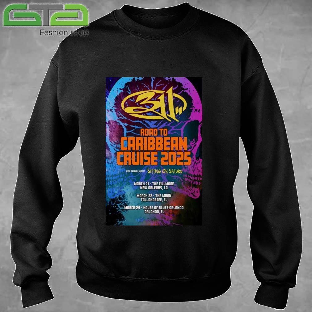 Official 311 Road To Caribbean Cruise On Mar 2025 Tour T-shirt