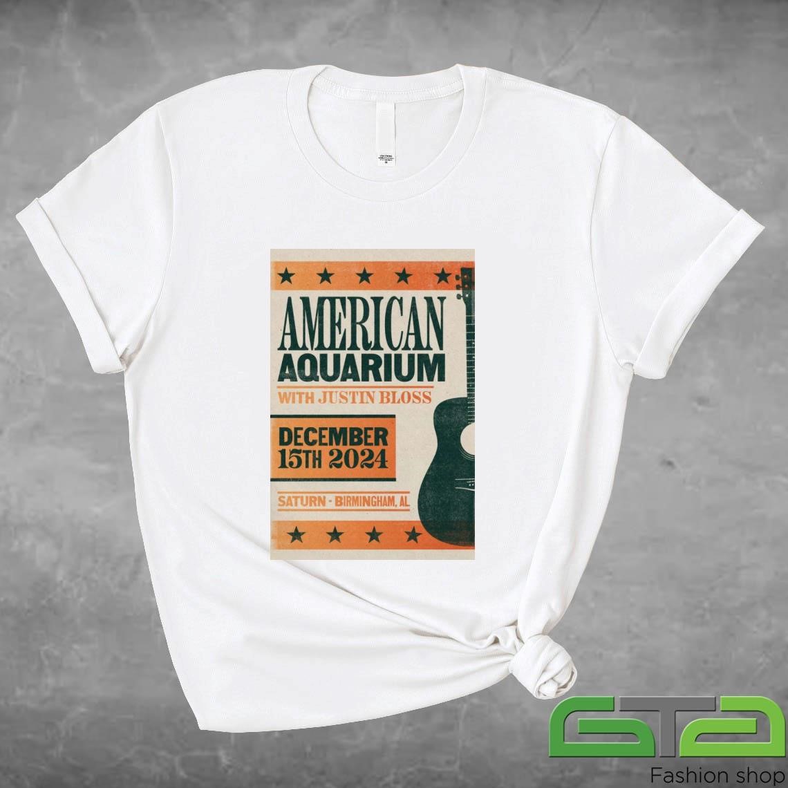 Official American Aquarium Saturn in Birmingham AL Dec 15 2024 Tour T-shirt