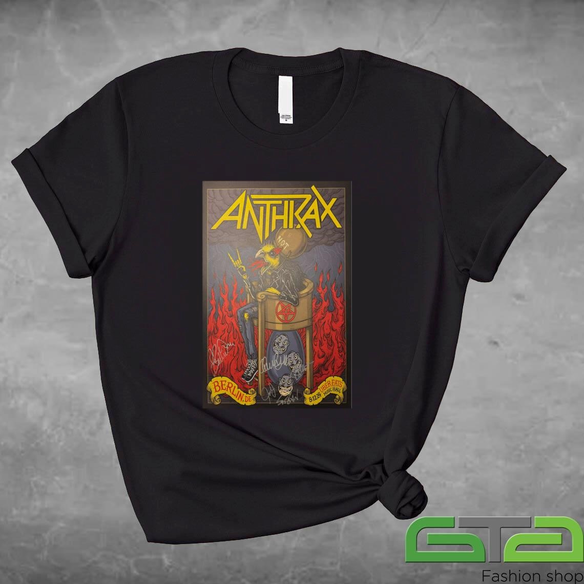 Official Anthrax At Verti Music Hall In Berlin, Germany On December 8 2024 Tour T-shirt