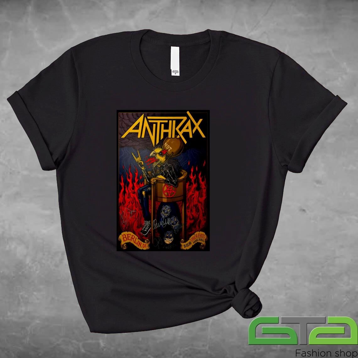 Official Anthrax Uber Eats Music Hall 8.12.2024 Event T-shirt