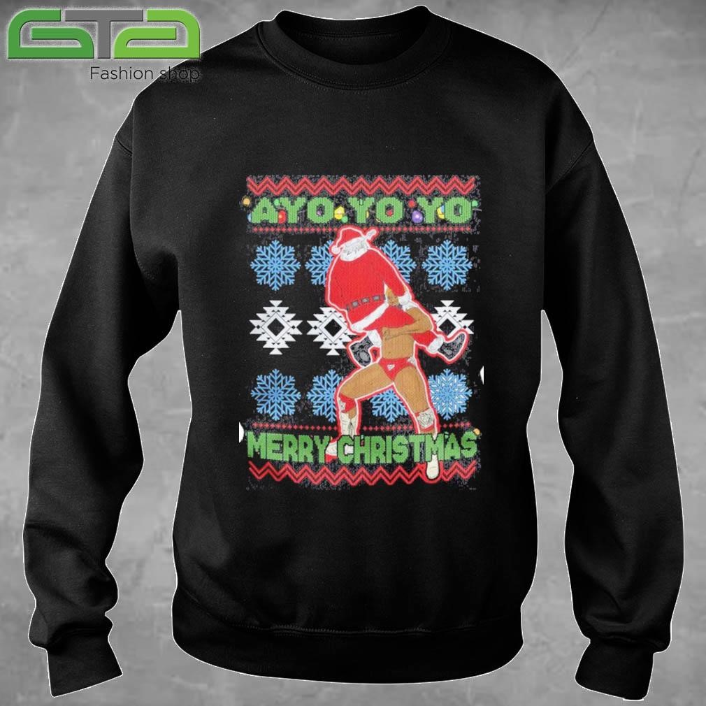 Official Ayo Yo Yo Merry Christmas Wrestling Ugly Christmas Sweater