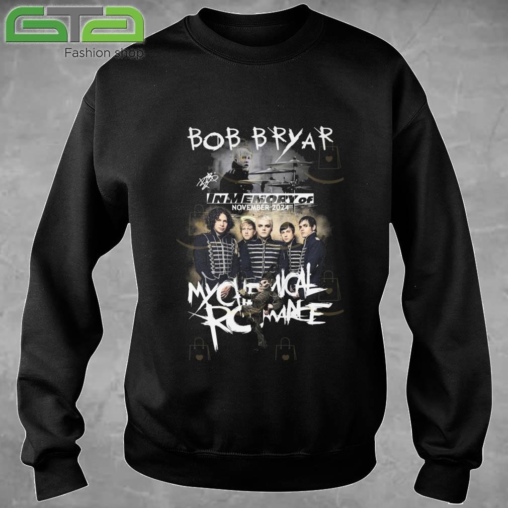 Official Bob Bryar In Memory Of My Chemical Romance November 2024 Signatures T-shirt