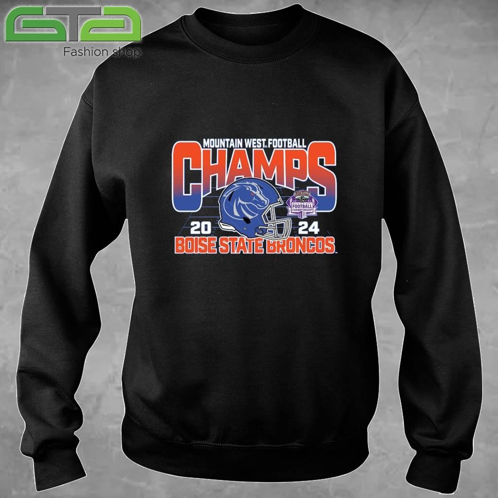 Official Boise State Broncos 2024 Mountain West Football Conference Champions Locker Room T-shirt