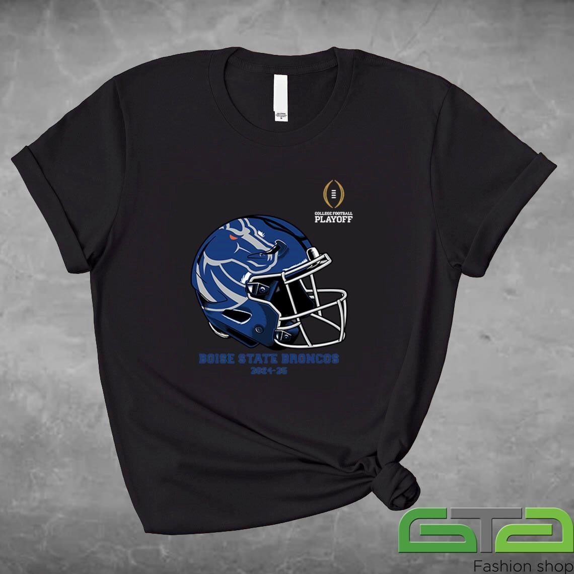 Official Boise State Broncos College Football Playoff 2025 Boise State Helmet T-shirt