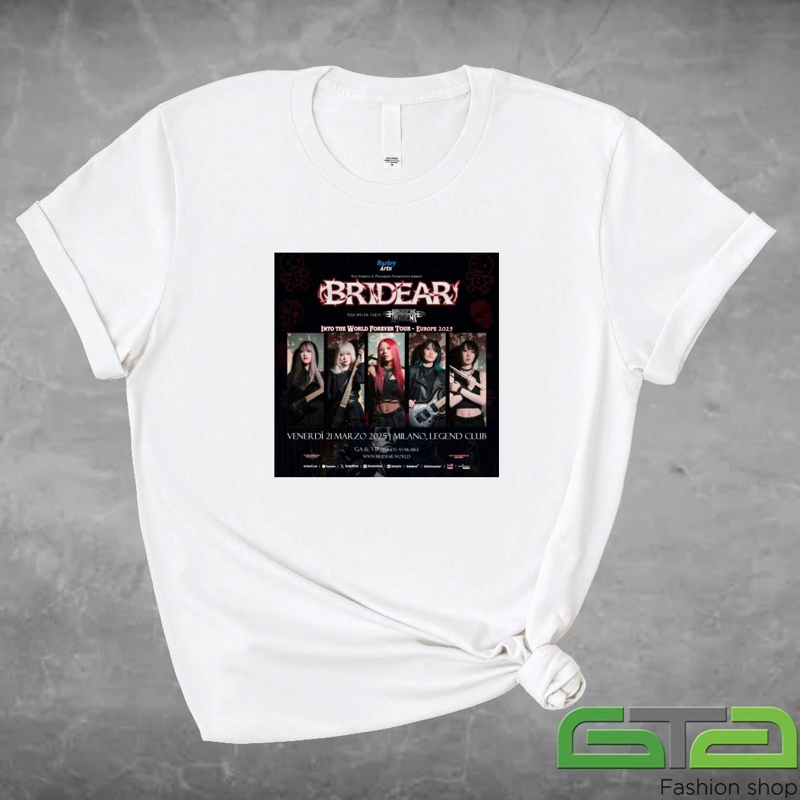 Official Bridear Into The World Forever Tour 2025 T-shirt