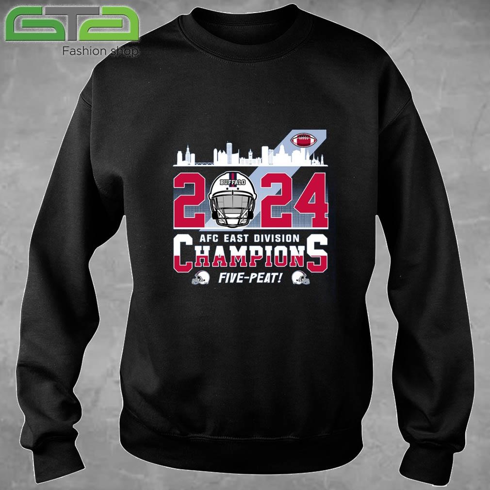 Official Buffalo Football 2024 AFC East Champions Five-Peat Conquered The East Champs T-shirt