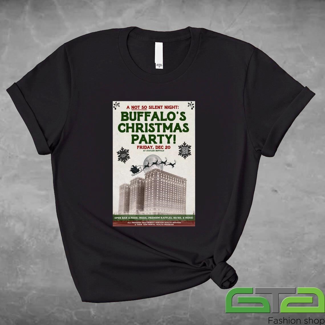 Official Buffalo's Christmas Party December 20 2024 Statler Buffalo NY T-shirt