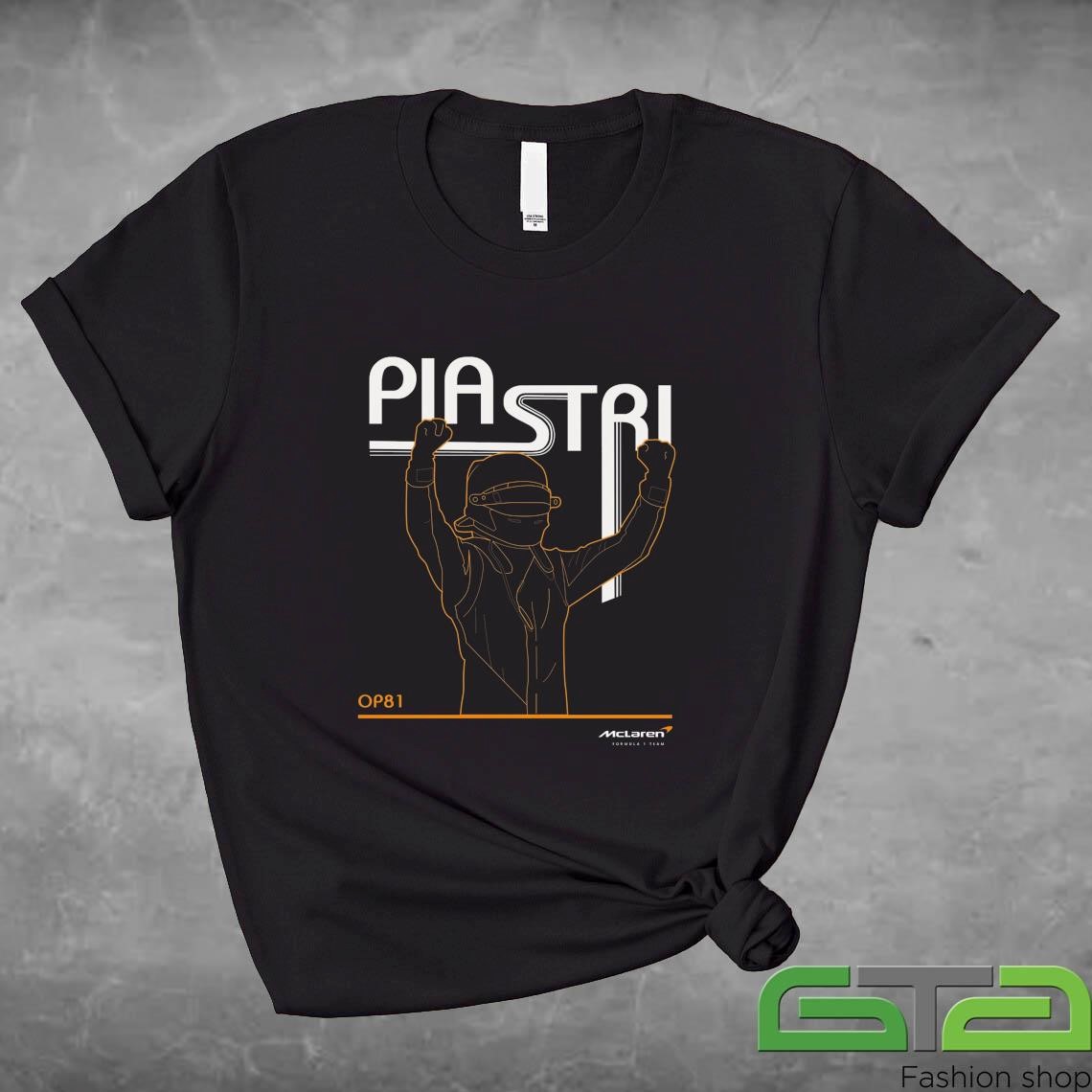 Official Celebrate Oscar Piastri McLaren Formula 1 Team 2024 T-shirt