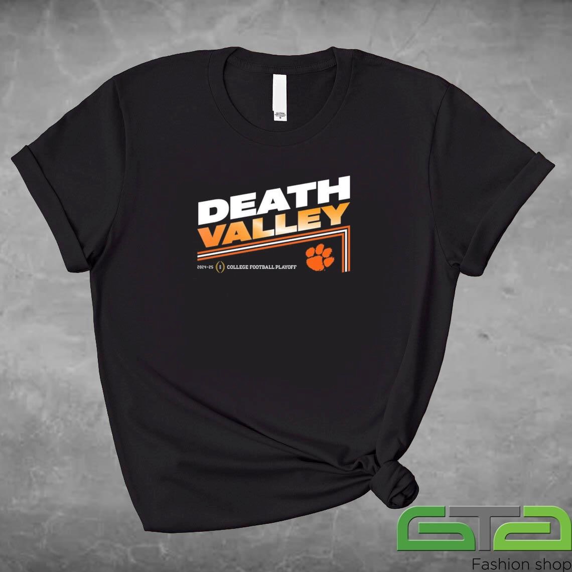 Official College Football Playoff 2025 Clemson Slogan Death Valley T-shirt