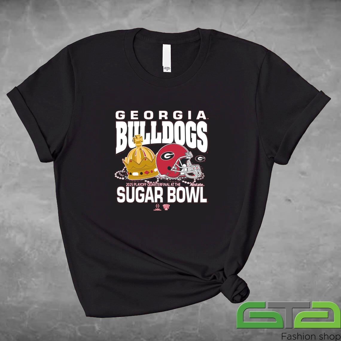 Official College Football Playoff 2025 Georgia Allstate Sugar Bowl Bound T-shirt