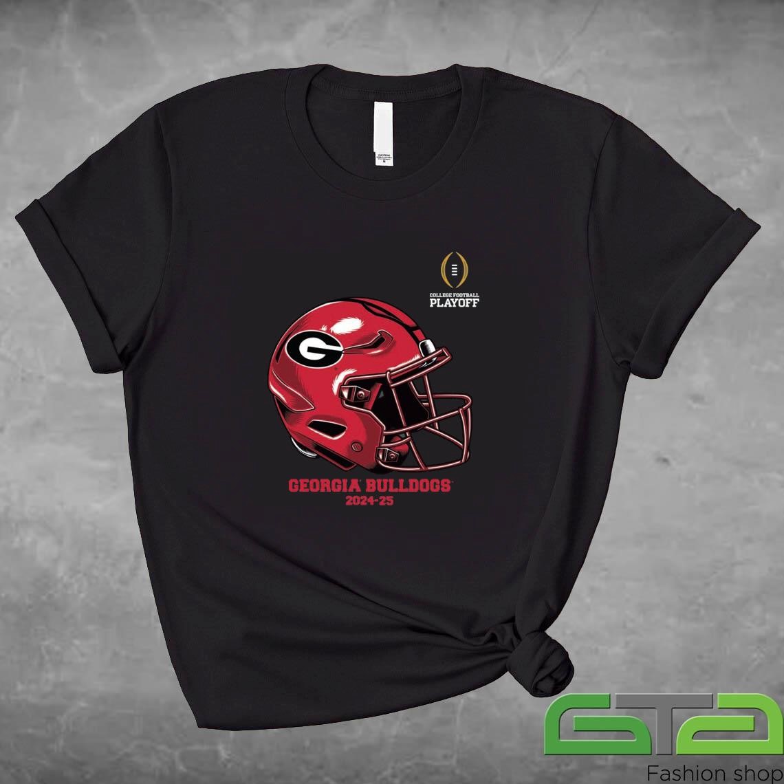 Official College Football Playoff 2025 Georgia Helmet T-shirt