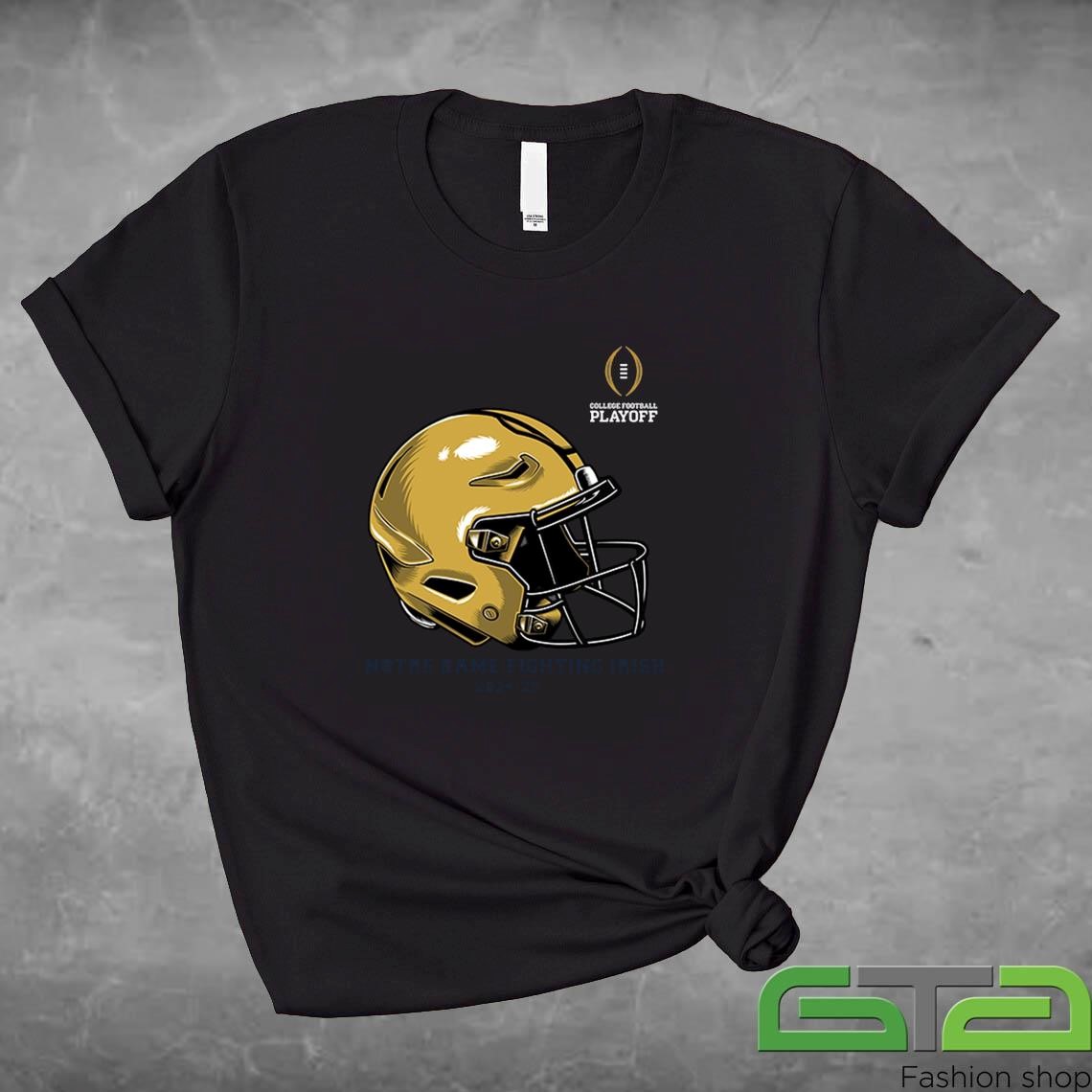 Official College Football Playoff 2025 Notre Dame Helmet T-shirt