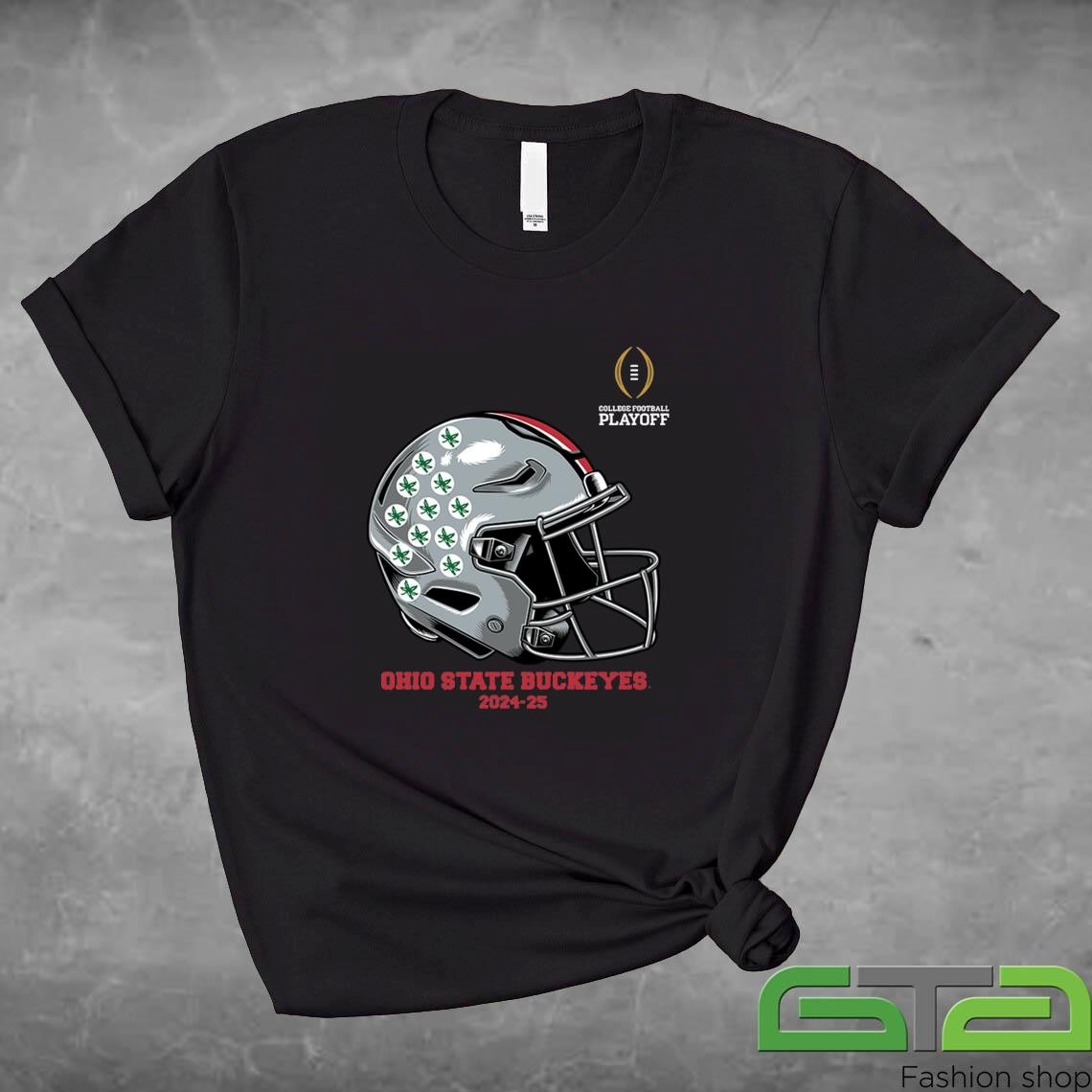 Official College Football Playoff 2025 Ohio State Helmet T-shirt