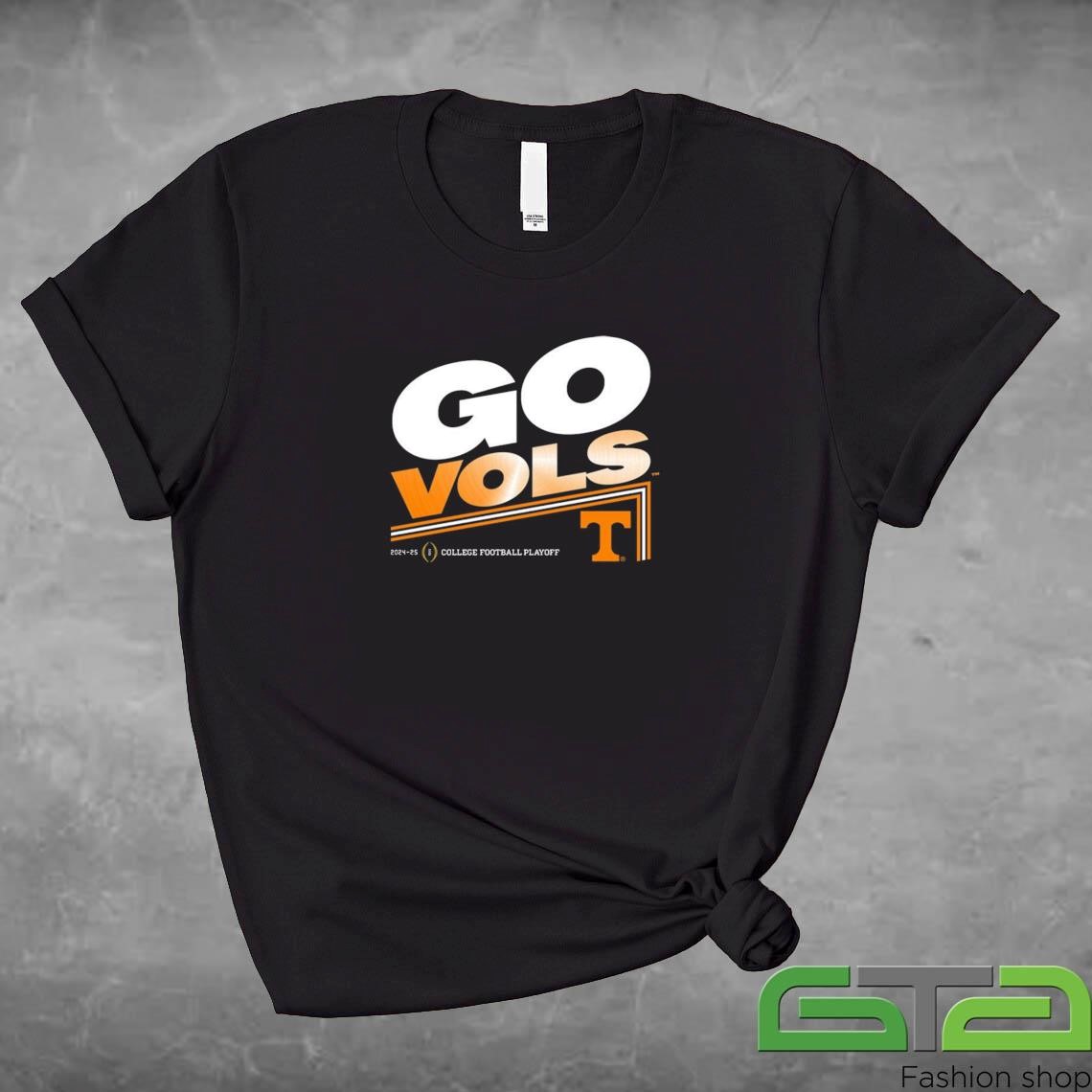 Official College Football Playoff 2025 Tennessee Slogan Go Vols T-shirt