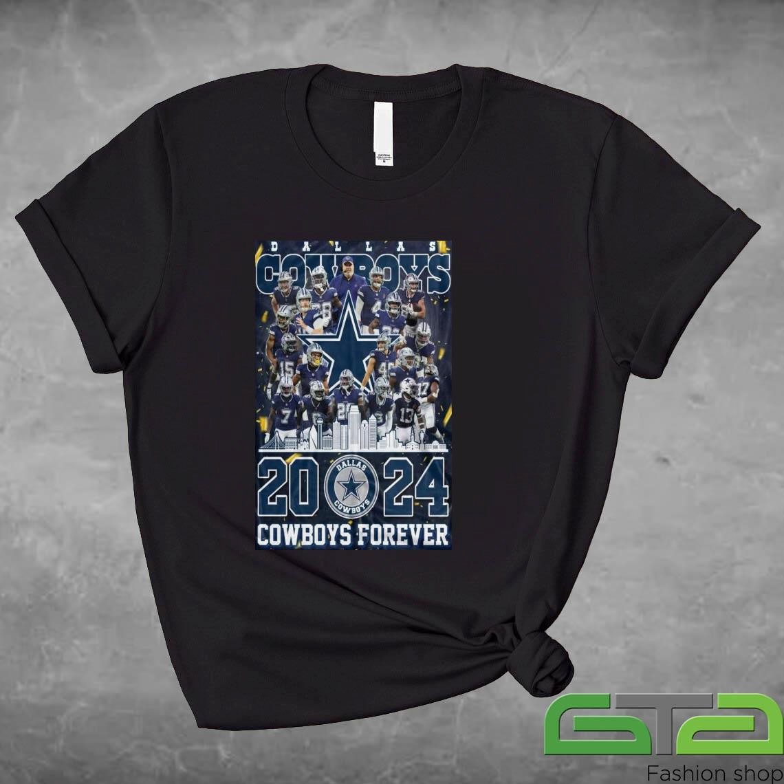 Official Dallas Cowboys 2024 Football Forever We Dem Boyz Skyline T-shirt