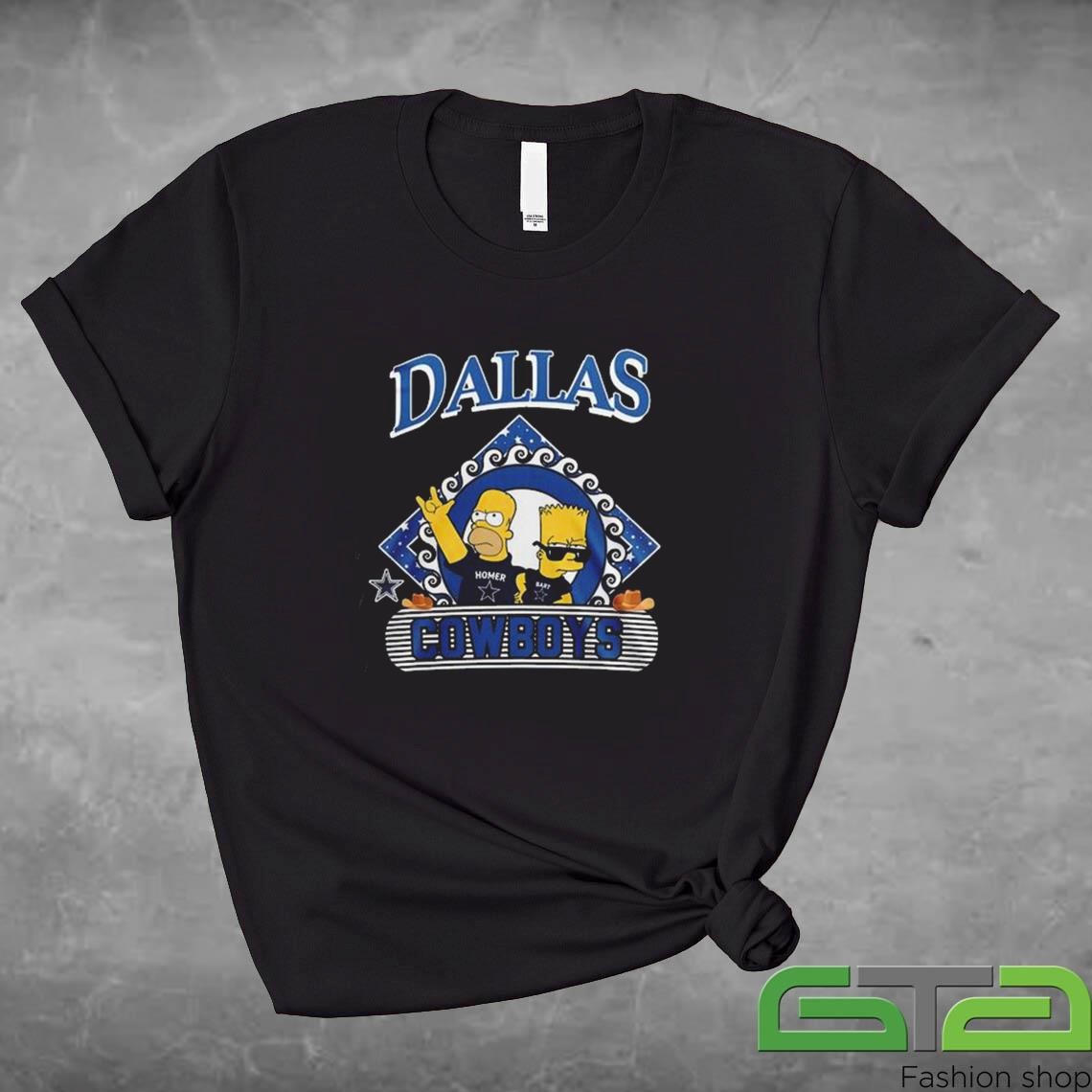 Official Dallas Cowboys 2024 Simpsons Funday Football T-shirt