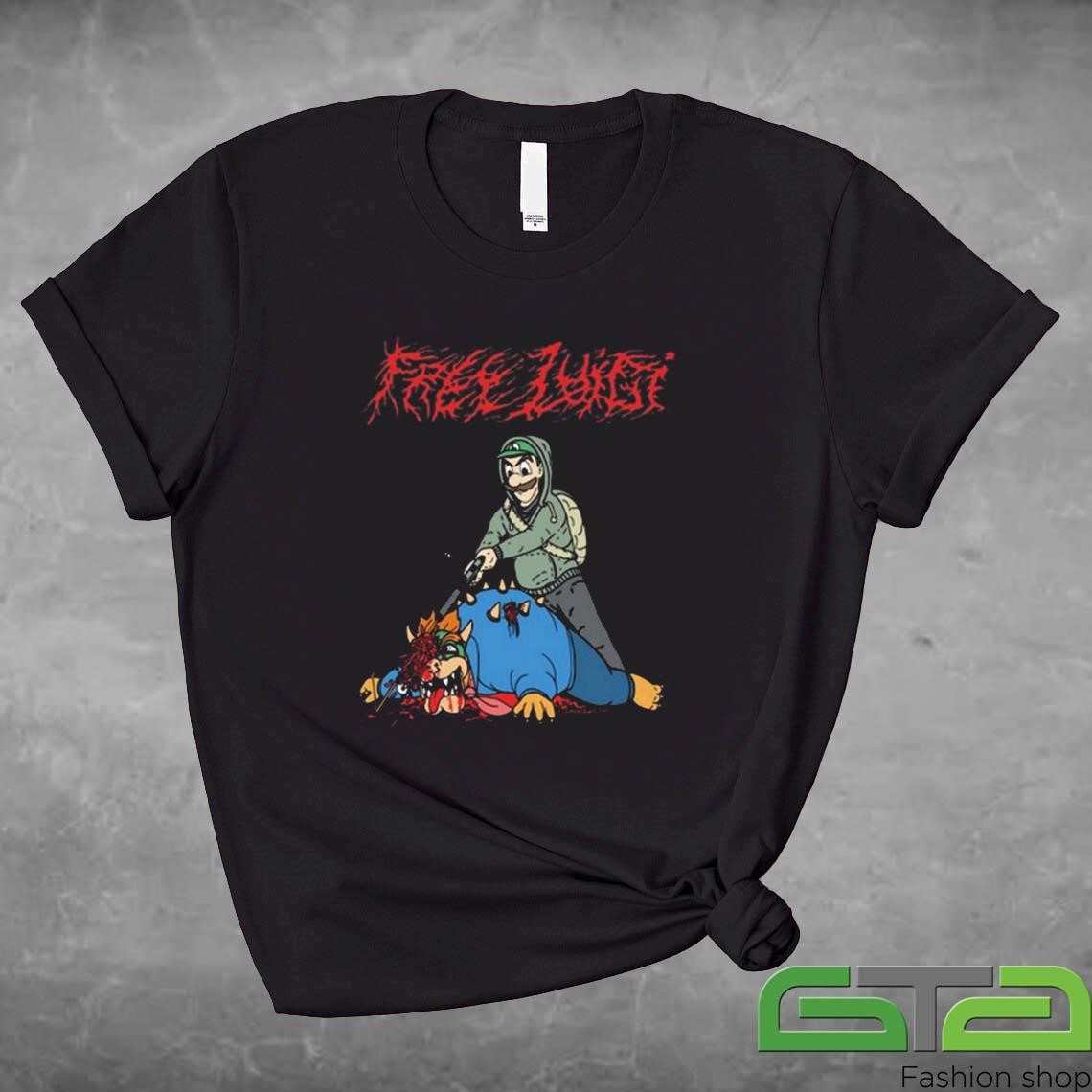 Official Dead As Free Luigi T-shirt