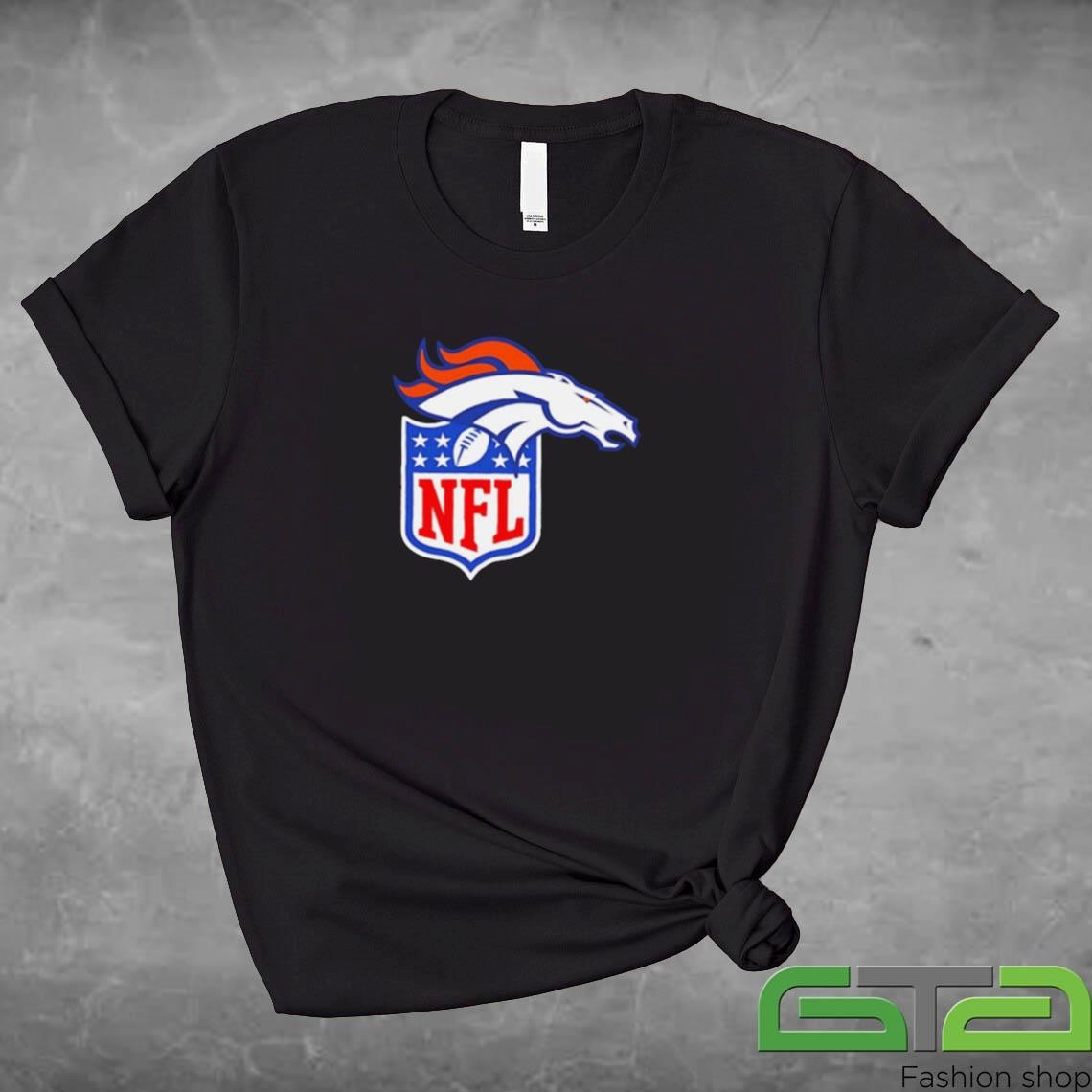 Official Denver Broncos X NFL Logo T-shirt