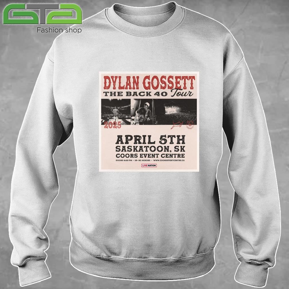 Official Dylan Gossett The Back 40 Tour 2025 T-shirt