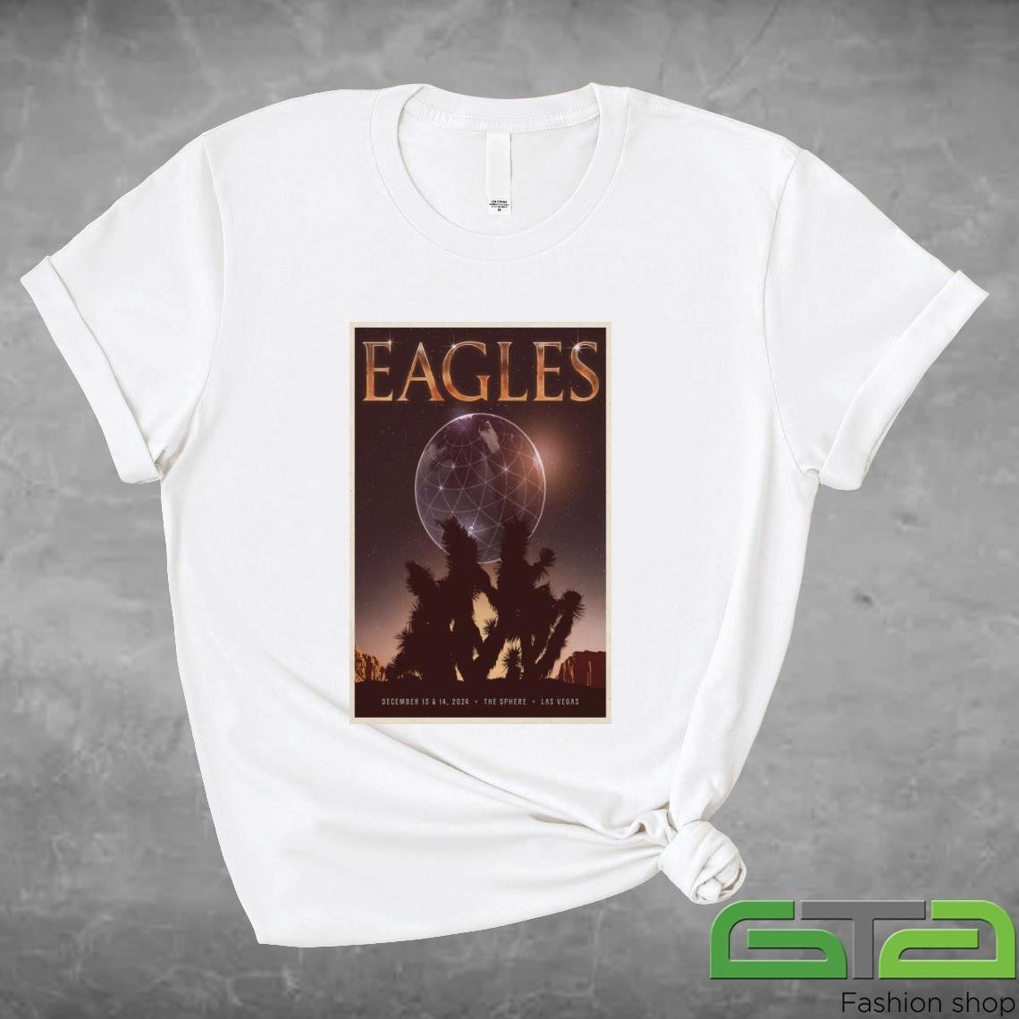 Official Eagles Dec 13-14 2024 The Sphere In Las Vegas, NV Tour T-shirt