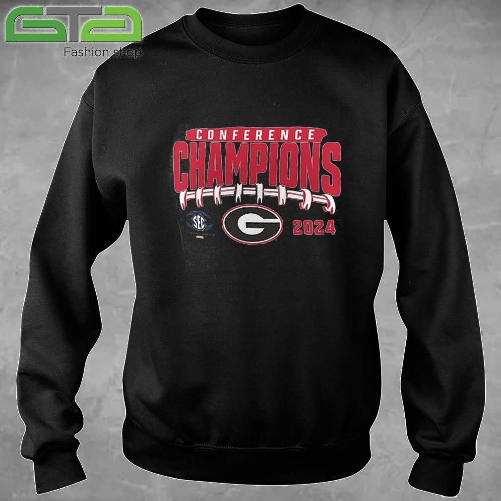 Official Georgia Bulldogs 2024 SEC Football Conference Champions Endzone Rush T-shirt