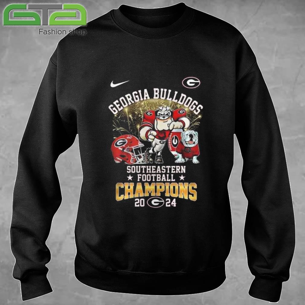 Official Georgia Bulldogs Southeastern Football Champions 2024 Mascot T-shirt