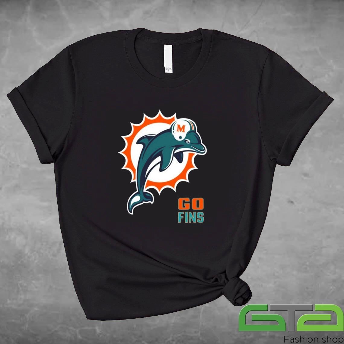 Official Golf x Dolphins Go Fins T-shirt