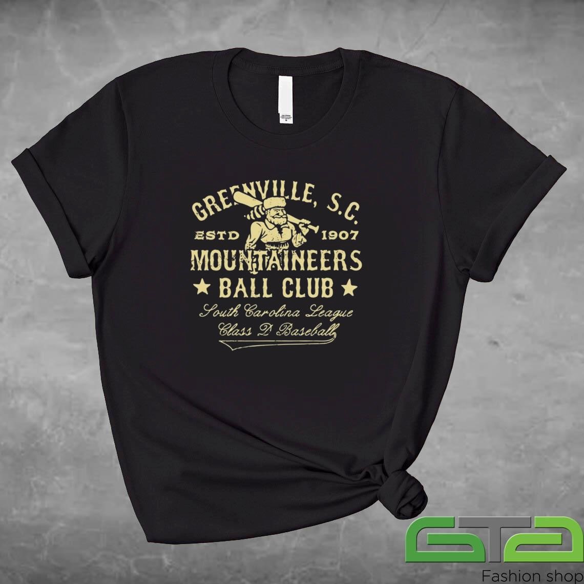 Official Greenville Mountaineers South Carolina Vintage Defunct Baseball Teams T-shirt