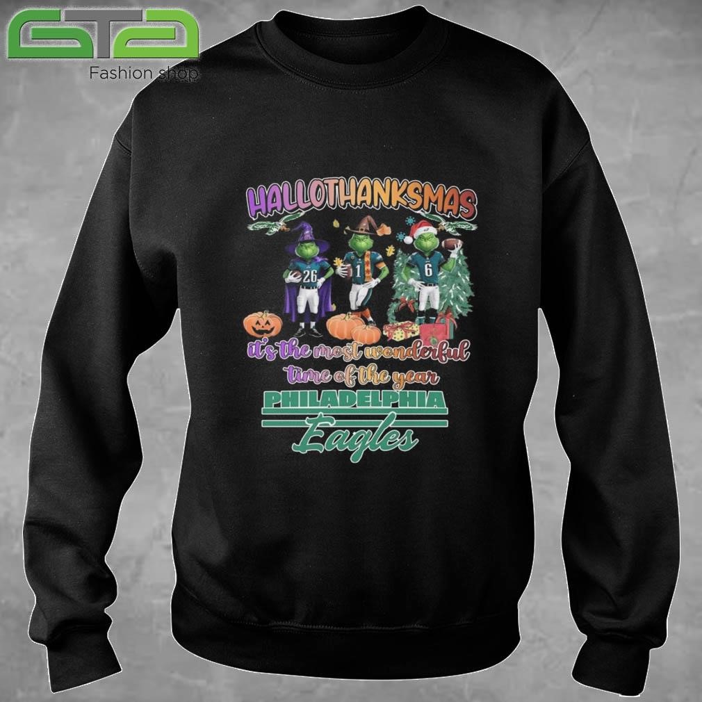 Official Hallothanksmas Philadelphia Eagles It The Most Wonderful Time Of The Year 2024 T-shirt