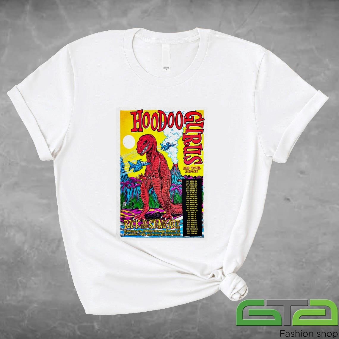 Official HooDoo Gurus Aus Tour 2024-2025 T-shirt