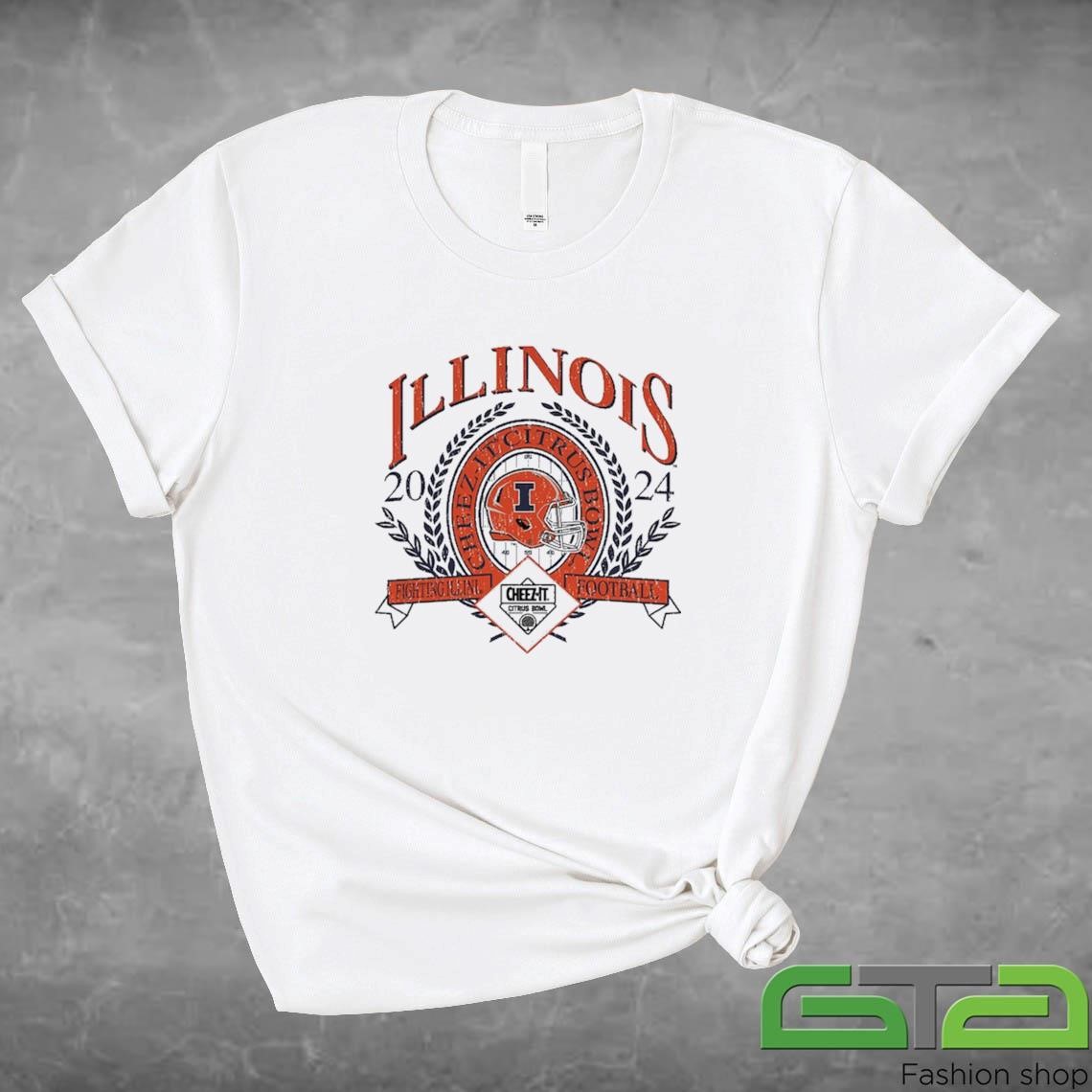 Official Illinois Fighting Illini 2024 Citrus Bowl T-shirt