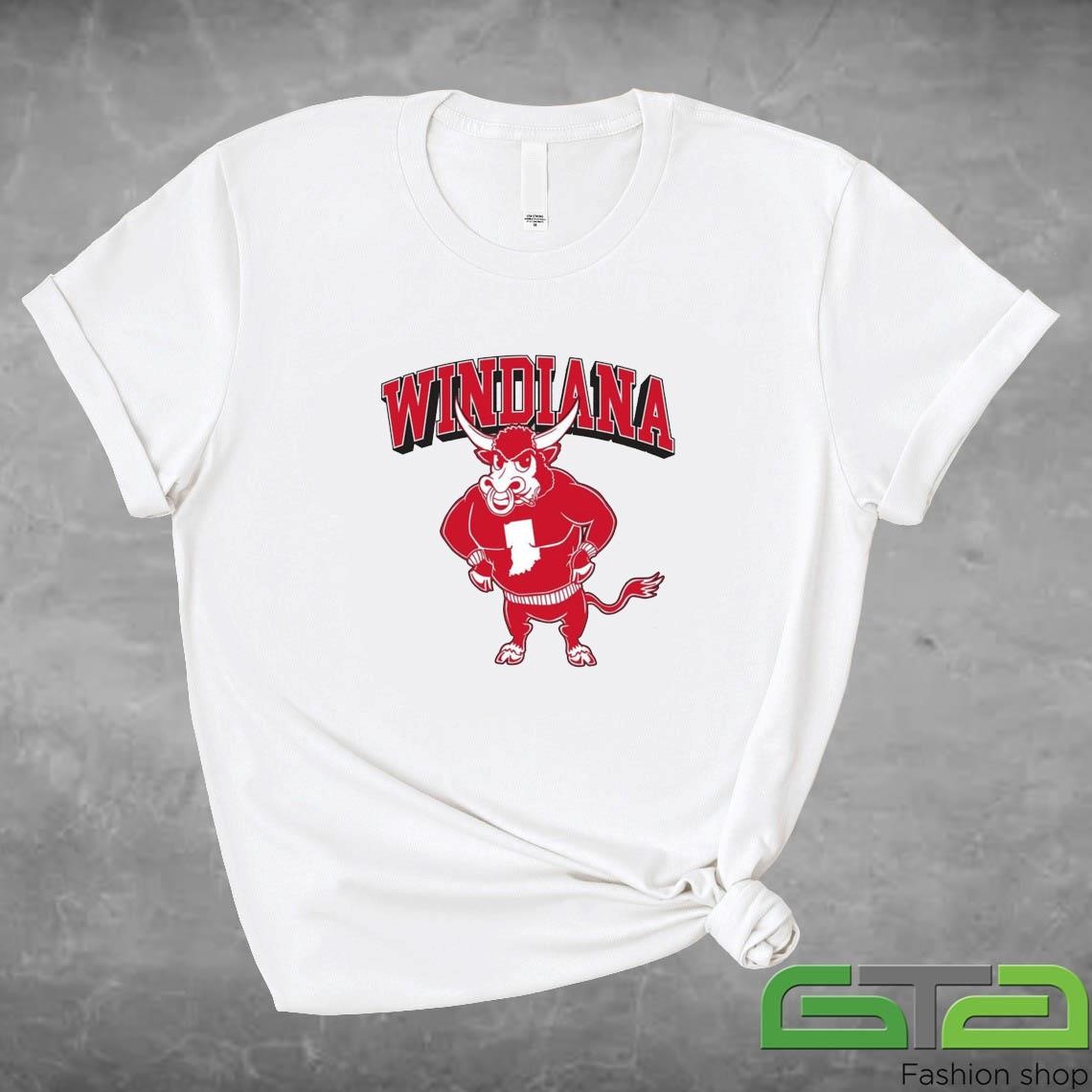 Official Indiana Hoosiers Windiana Mascot T-shirt