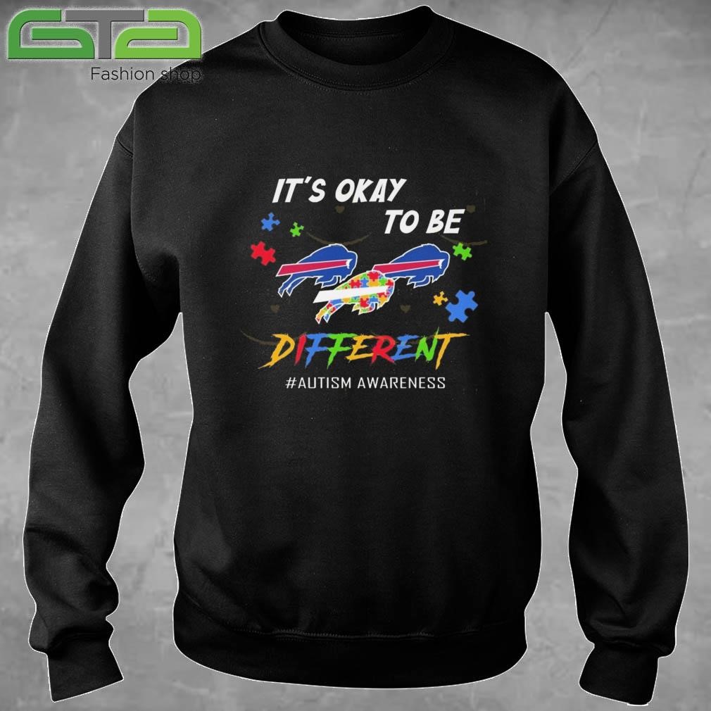 Official It's Okay To Be Buffalo Bills Different Autism Awareness T-shirt