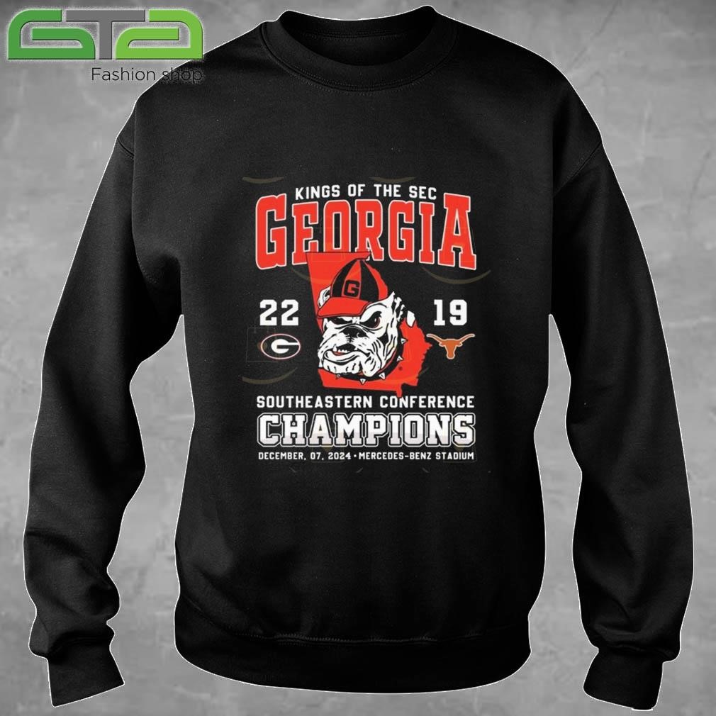 Official King Of The Sec Georgia Bulldogs 22-19 Texas Southeastern Conference Champions T-shirt