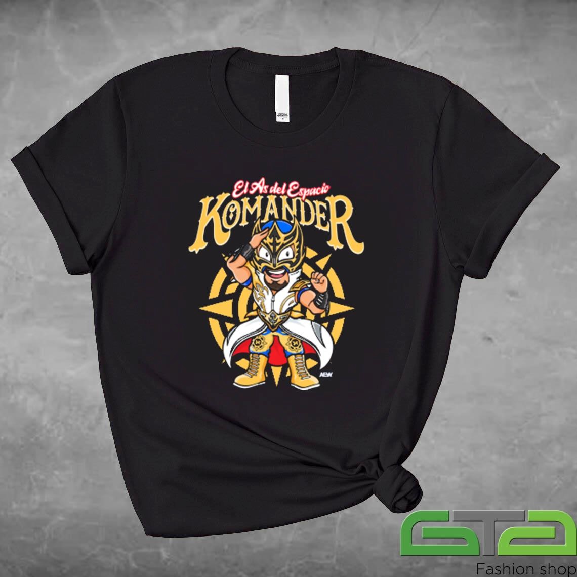 Official Komander - The Ace of Space Kids T-shirt