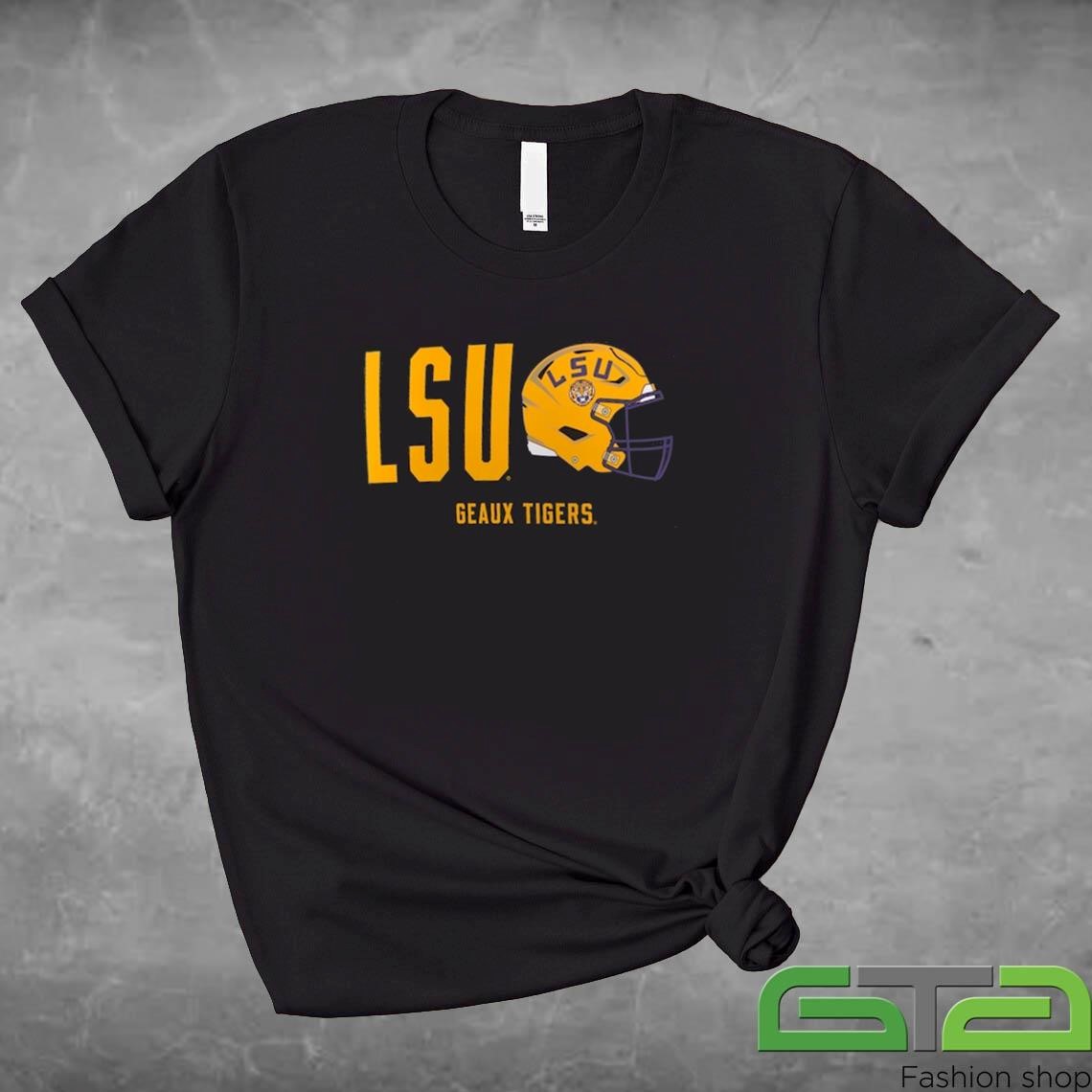 Official LSU Geaux Tigers Campus Football Slogan T-shirt