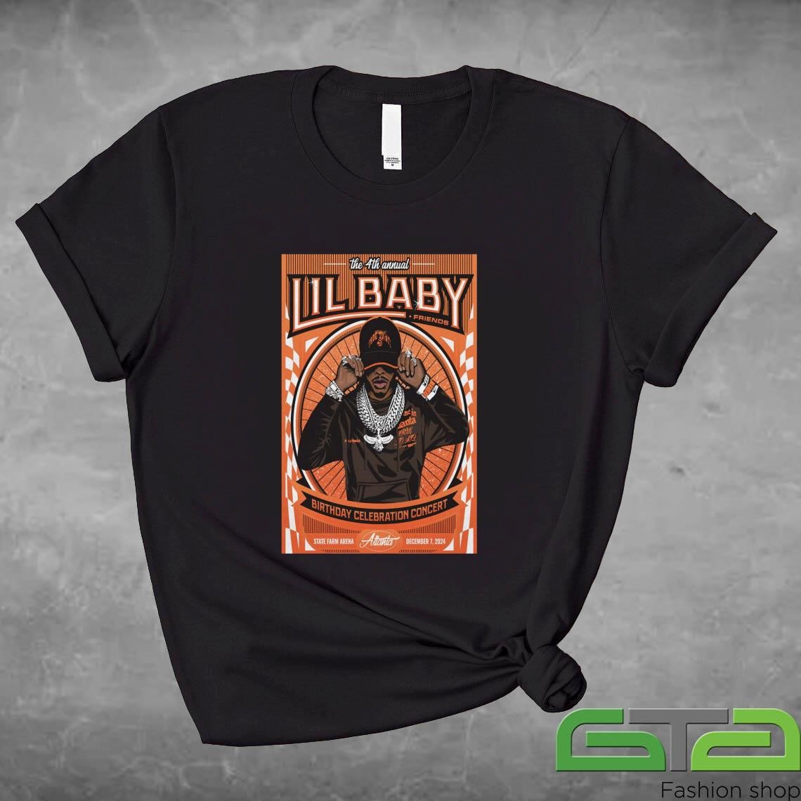 Official Lil Baby At State Farm Arena In Atlanta, GA On Dec 7 2024 Tour T-shirt