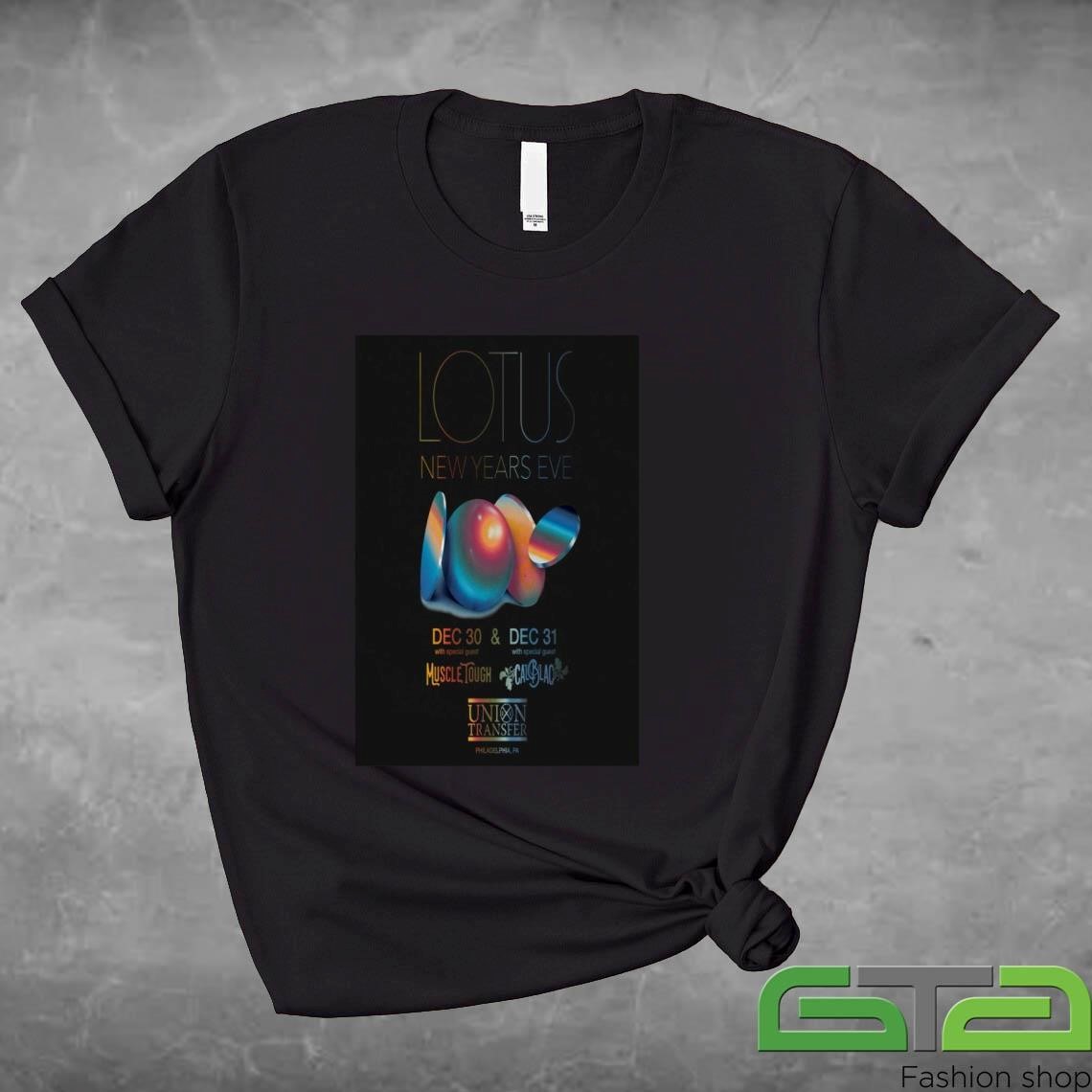 Official Lotus Union Transfer In Philadelphia PA Dec 30-31 2024 Tour T-shirt