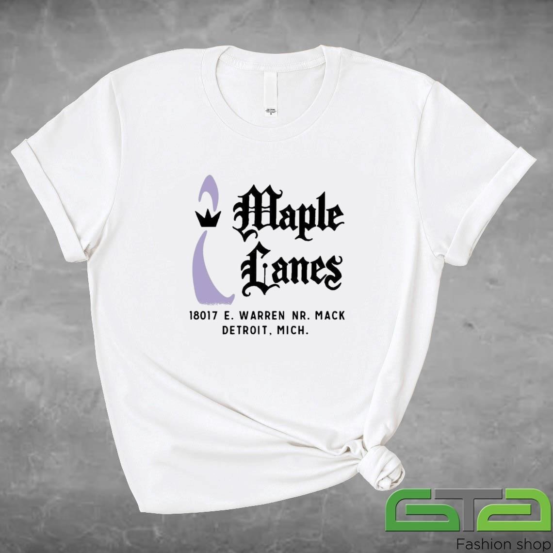 Official Maple Lanes Detroit, MI Vintage Bowling Alley T-shirt