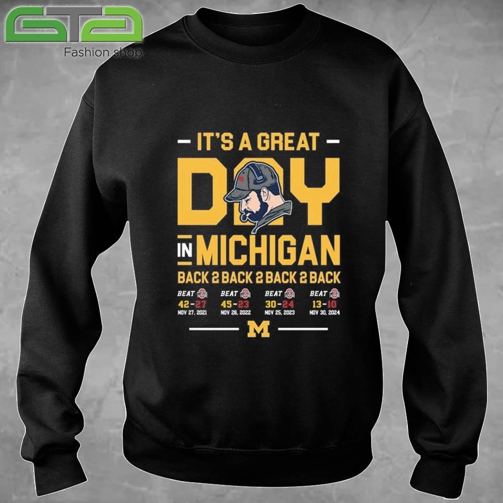 Official Michigan Wolverines Beat Ohio State It's A Great Day In Michigan 2024 T-shirt