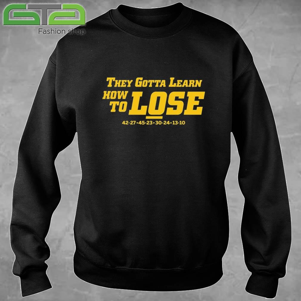 Official Michigan Wolverines They Gotta Learn How To Lose 2024 T-shirt