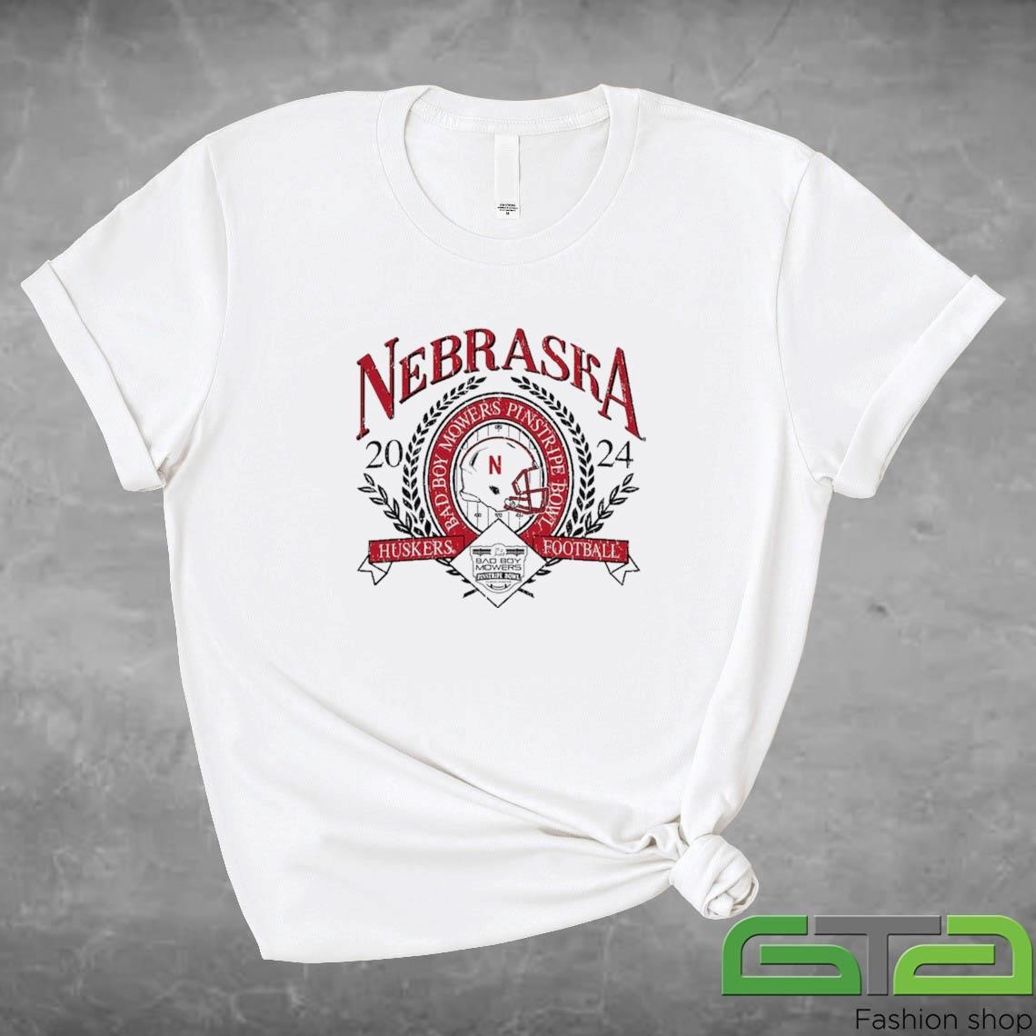 Official Nebraska Huskers 2024 Pinstripe Bowl T-shirt