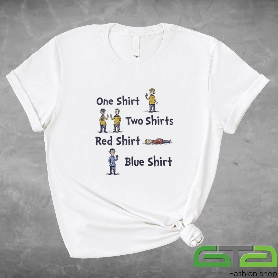 Official One T-shirt Two T-shirts Red T-shirt Blue T-shirt T-shirt